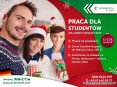 Praca dla studentów/uczniów na okres świąteczny. Zwrot kosztów dojazdu!