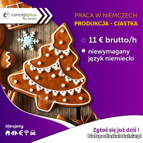 Pracownik produkcji (k/m) – pakowanie ciastek - Niemcy