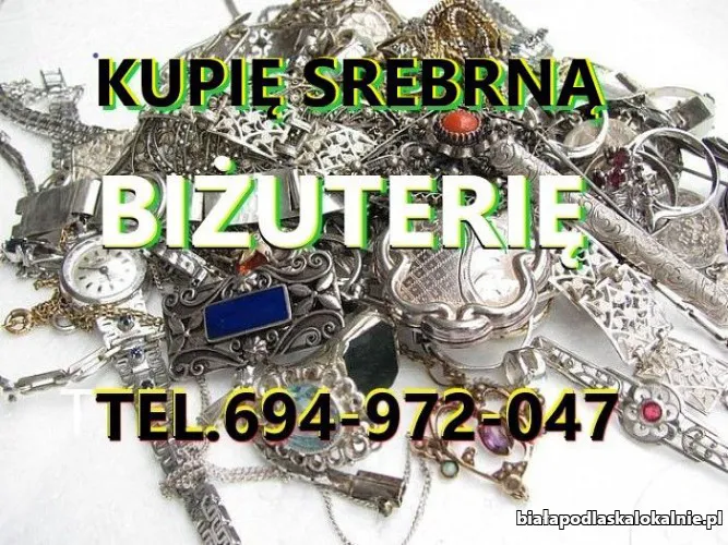 KUPIĘ SREBRNĄ STARĄ BIŻUTERIĘ ORAZ WYROBY ZE SREBRA KONTAKT 694972047